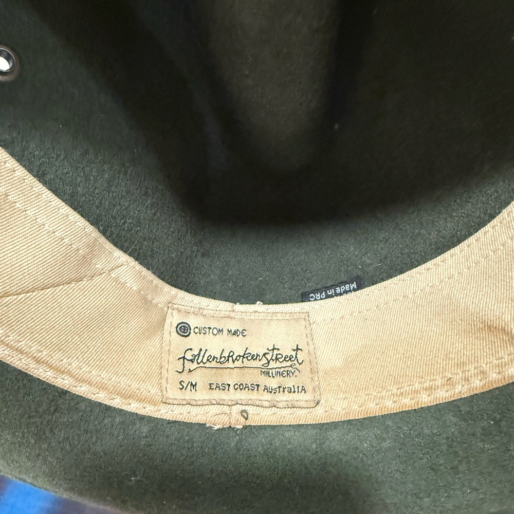 Men's Classic Olive Fedora Hat - Picture 5 of 5